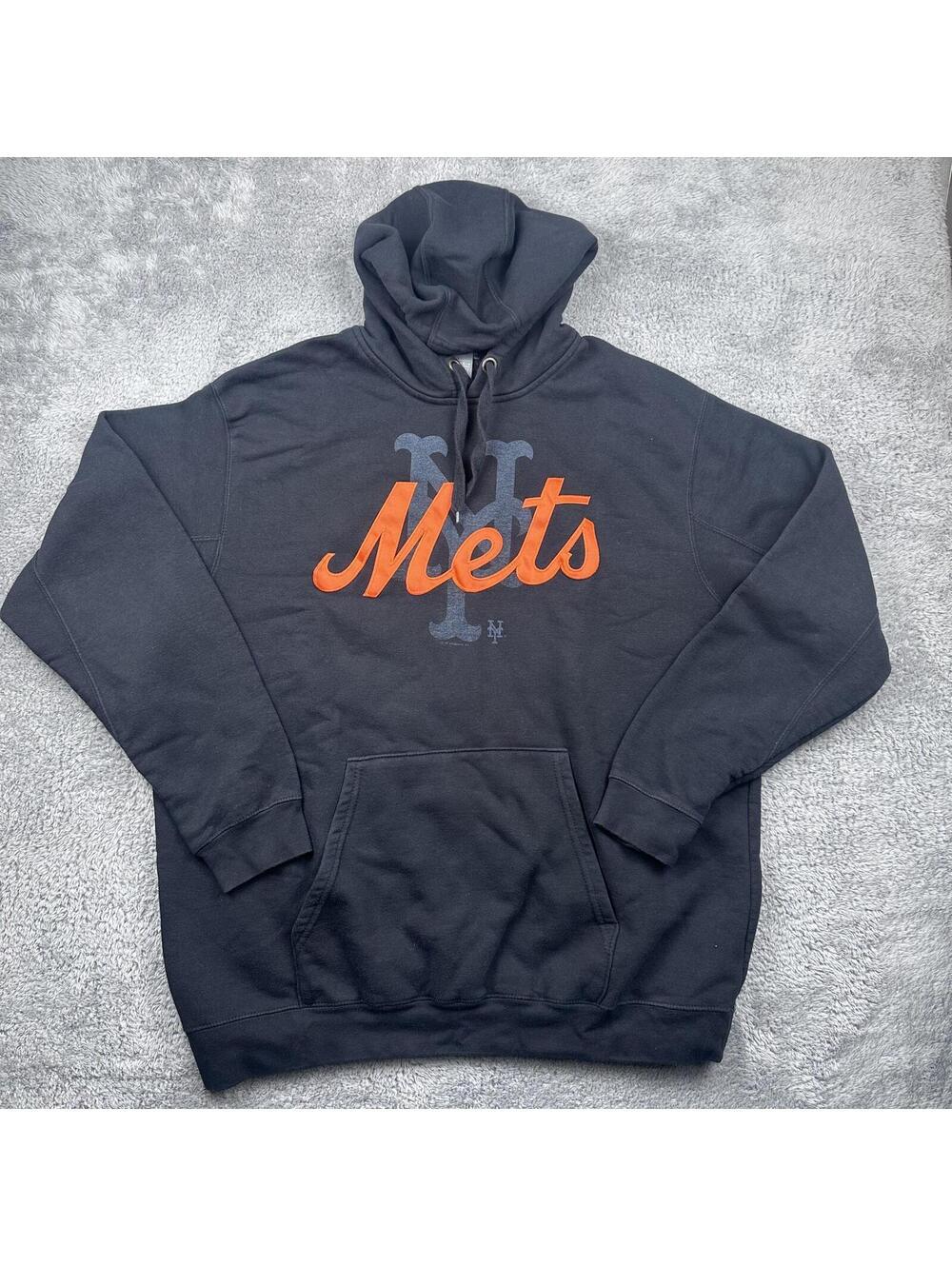 MLB Genuine Merchandise New York Mets Black Hoodie Sweatshirt